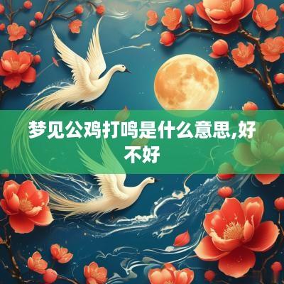 梦见公鸡打鸣是什么意思,好不好