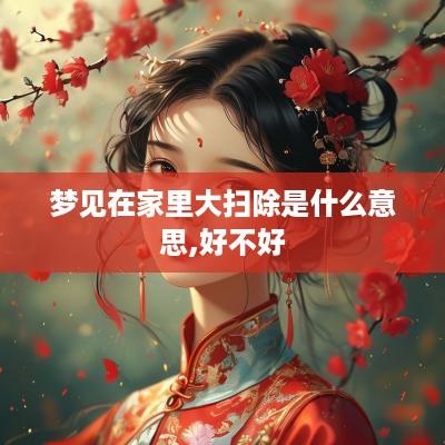 梦见在家里大扫除是什么意思,好不好