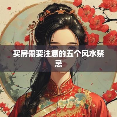 买房需要注意的五个风水禁忌