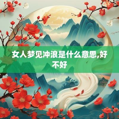 女人梦见冲浪是什么意思,好不好