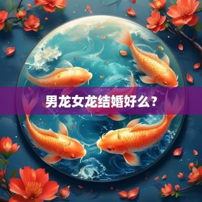 男龙女龙结婚好么？