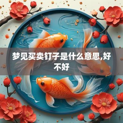 梦见买卖钉子是什么意思,好不好