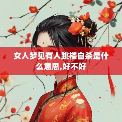 女人梦见有人跳楼自杀是什么意思,好不好