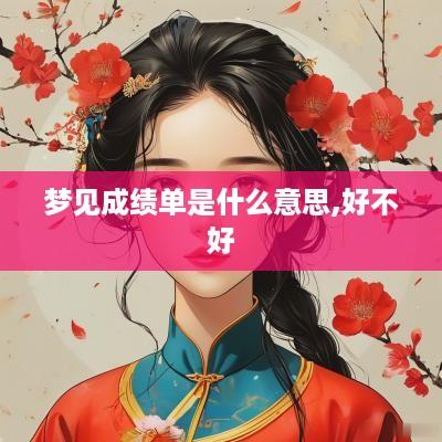 梦见成绩单是什么意思,好不好