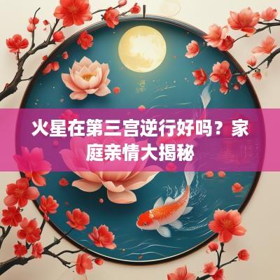 火星在第三宫逆行好吗？家庭亲情大揭秘