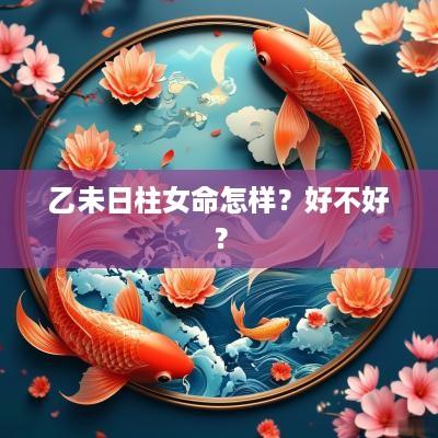乙未日柱女命怎样？好不好？
