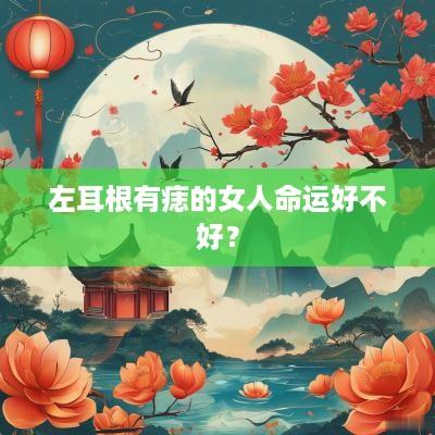 左耳根有痣的女人命运好不好？