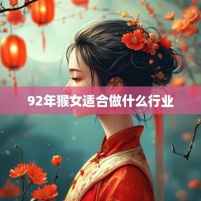 92年猴女适合做什么行业