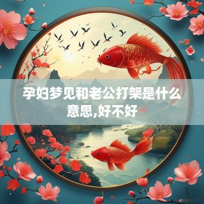 孕妇梦见和老公打架是什么意思,好不好