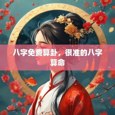 八字免费算卦，很准的八字算命