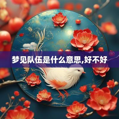 梦见队伍是什么意思,好不好