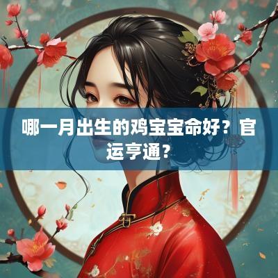 哪一月出生的鸡宝宝命好？官运亨通？