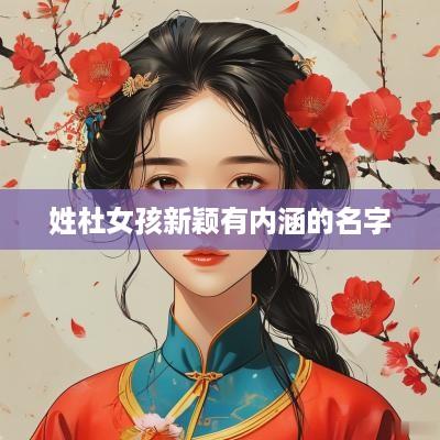 姓杜女孩新颖有内涵的名字