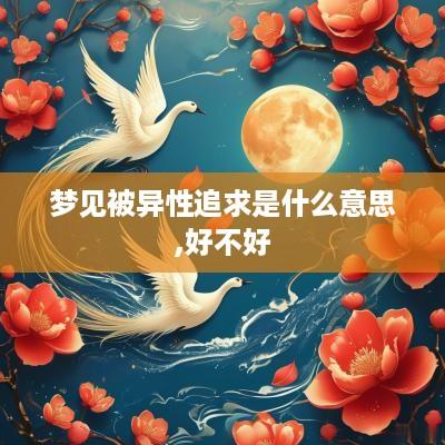梦见被异性追求是什么意思,好不好