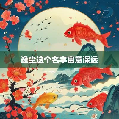 逸尘这个名字寓意深远