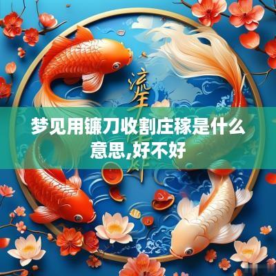 梦见用镰刀收割庄稼是什么意思,好不好