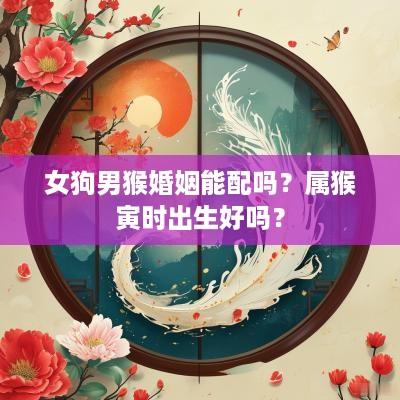 女狗男猴婚姻能配吗？属猴寅时出生好吗？