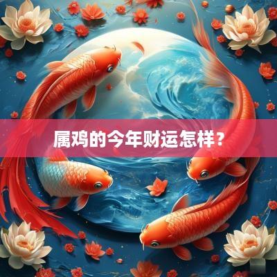 属鸡的今年财运怎样？