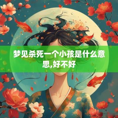 梦见杀死一个小孩是什么意思,好不好