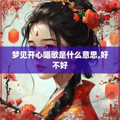 梦见开心唱歌是什么意思,好不好