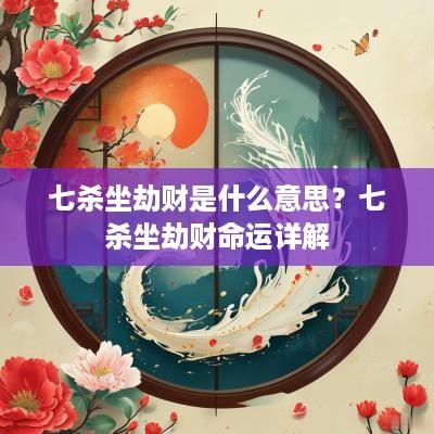 七杀坐劫财是什么意思？七杀坐劫财命运详解