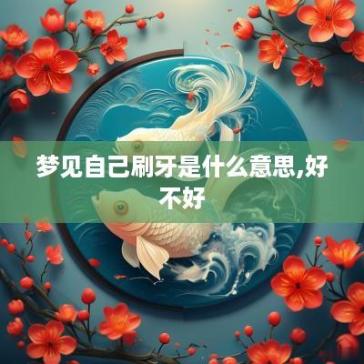 梦见自己刷牙是什么意思,好不好
