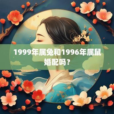 1999年属兔和1996年属鼠婚配吗？