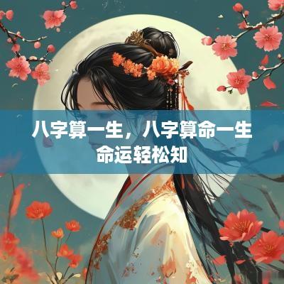 八字算一生，八字算命一生命运轻松知