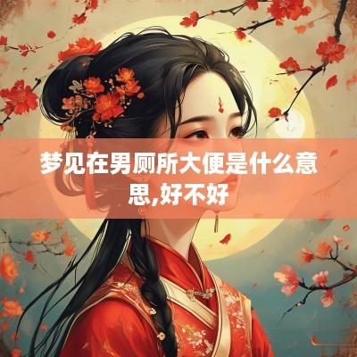 梦见在男厕所大便是什么意思,好不好