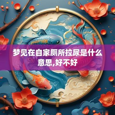 梦见在自家厕所拉尿是什么意思,好不好