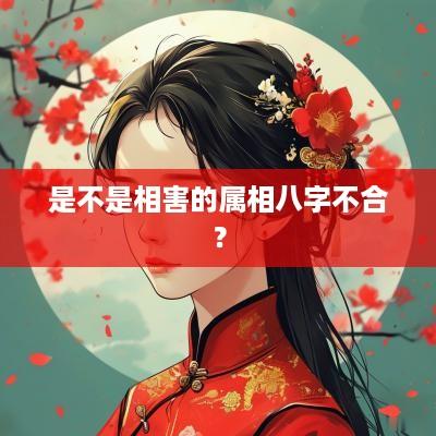是不是相害的属相八字不合？