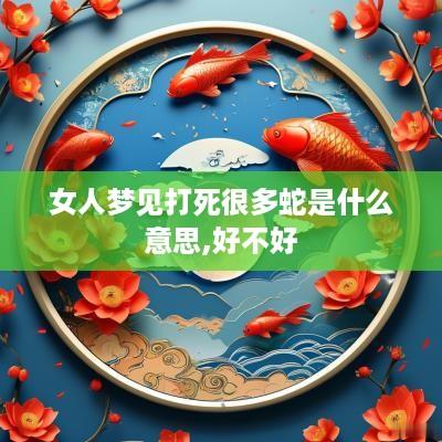 女人梦见打死很多蛇是什么意思,好不好
