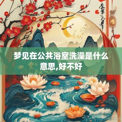 梦见在公共浴室洗澡是什么意思,好不好