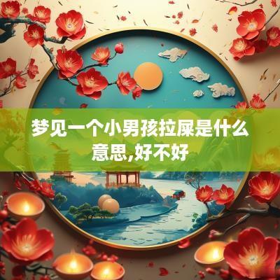 梦见一个小男孩拉屎是什么意思,好不好