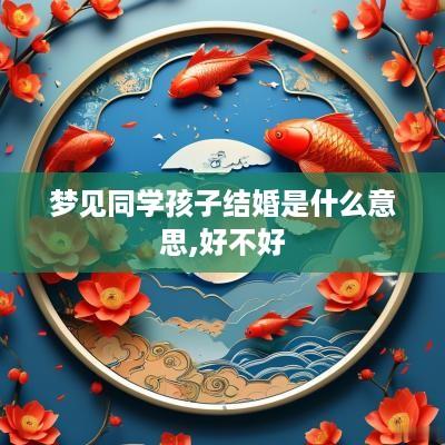 梦见同学孩子结婚是什么意思,好不好