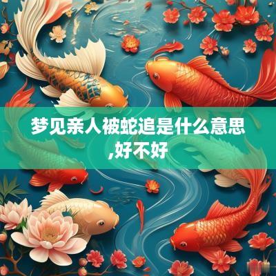 梦见亲人被蛇追是什么意思,好不好
