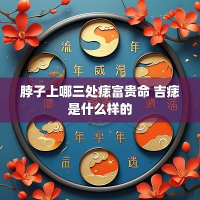 脖子上哪三处痣富贵命 吉痣是什么样的