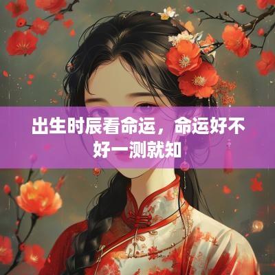 出生时辰看命运，命运好不好一测就知