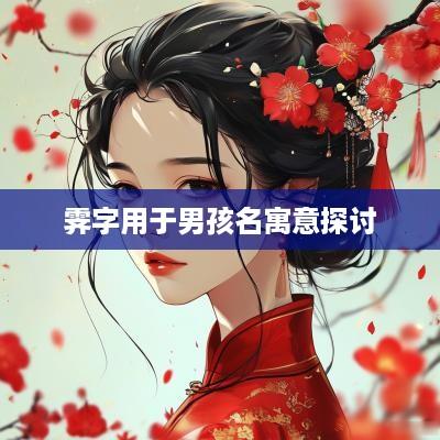 霁字用于男孩名寓意探讨
