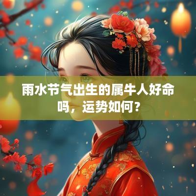 雨水节气出生的属牛人好命吗，运势如何？