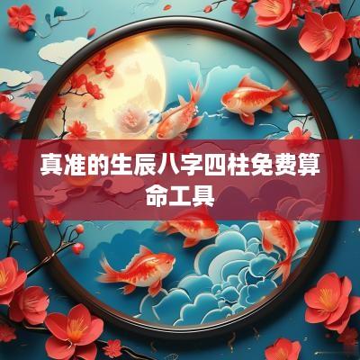 真准的生辰八字四柱免费算命工具