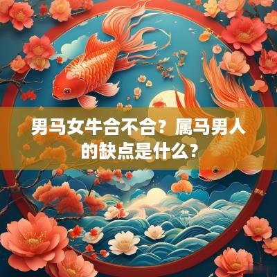 男马女牛合不合？属马男人的缺点是什么？