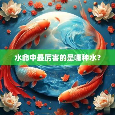 水命中最厉害的是哪种水？