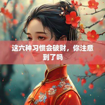 这六种习惯会破财，你注意到了吗