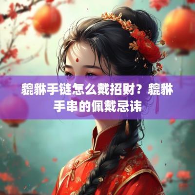 貔貅手链怎么戴招财？貔貅手串的佩戴忌讳
