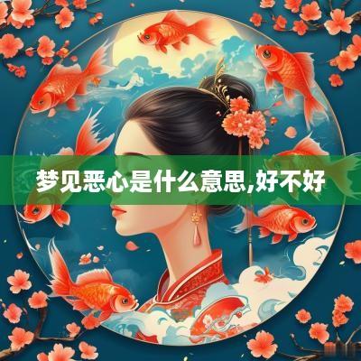 梦见恶心是什么意思,好不好