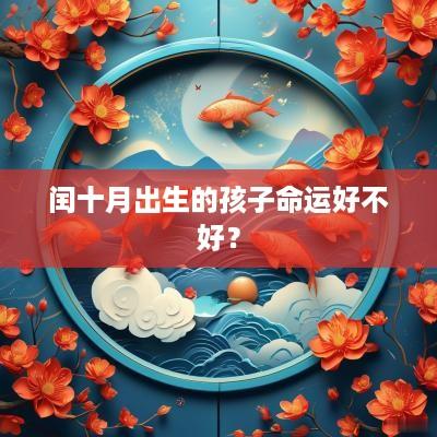 闰十月出生的孩子命运好不好？
