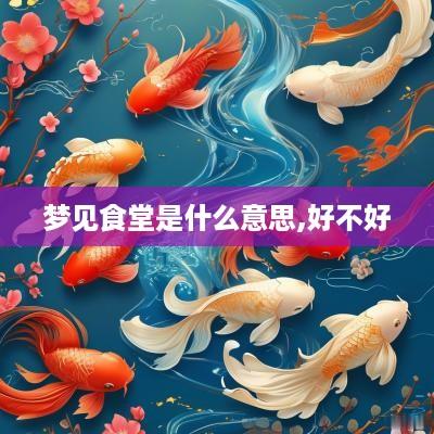 梦见食堂是什么意思,好不好