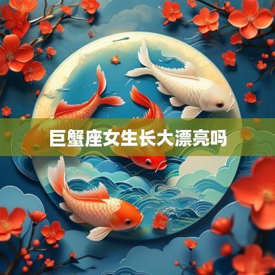 巨蟹座女生长大漂亮吗