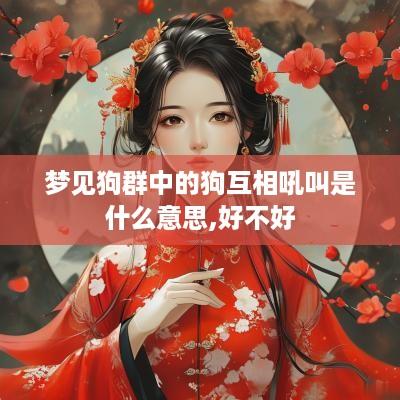 梦见狗群中的狗互相吼叫是什么意思,好不好